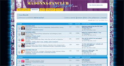 Desktop Screenshot of forum.madonnafanclub.eu